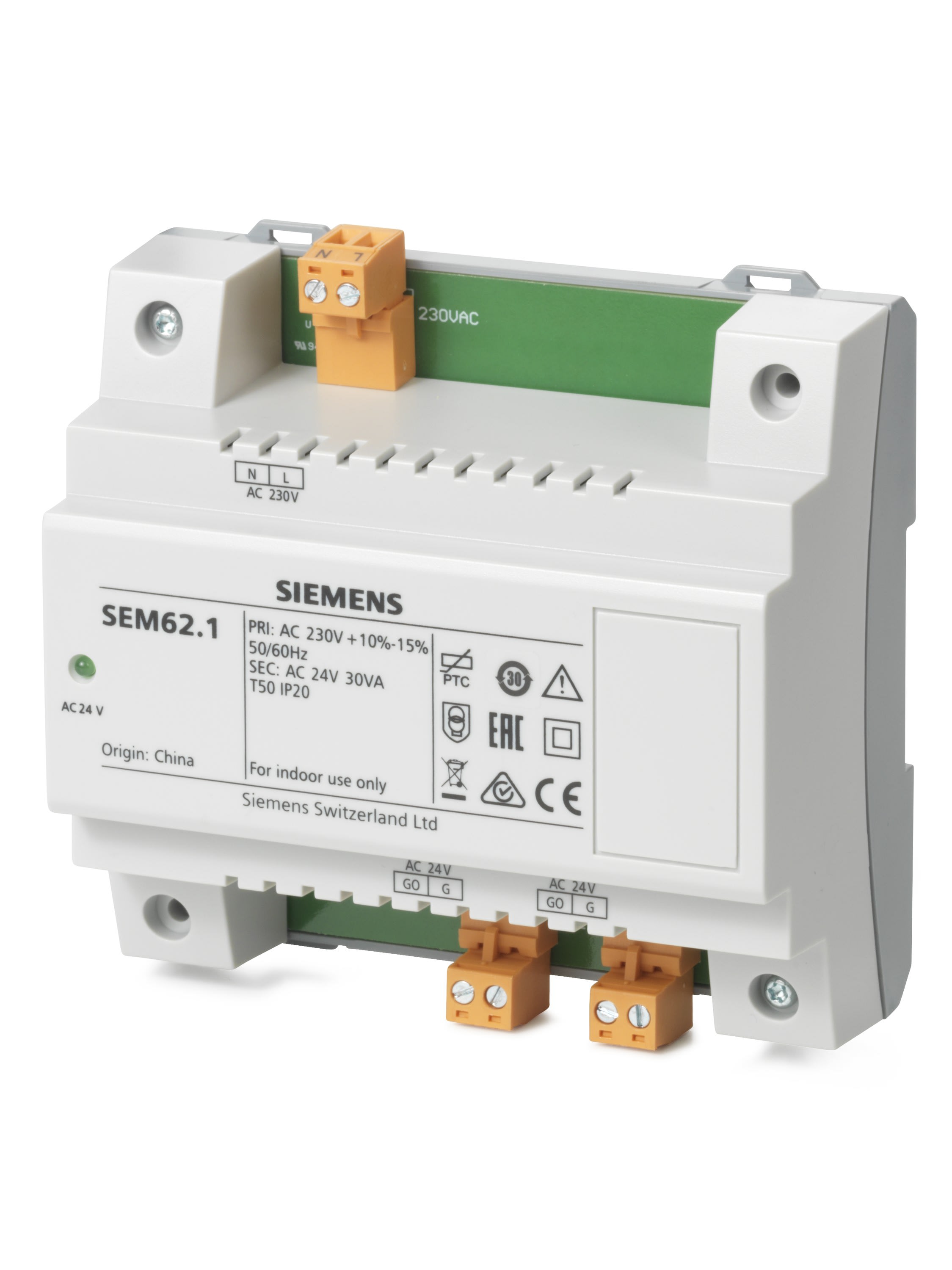 Siemens IBT - Transformateur (IP20) 230V~ =<gt > 24V~ 30VA