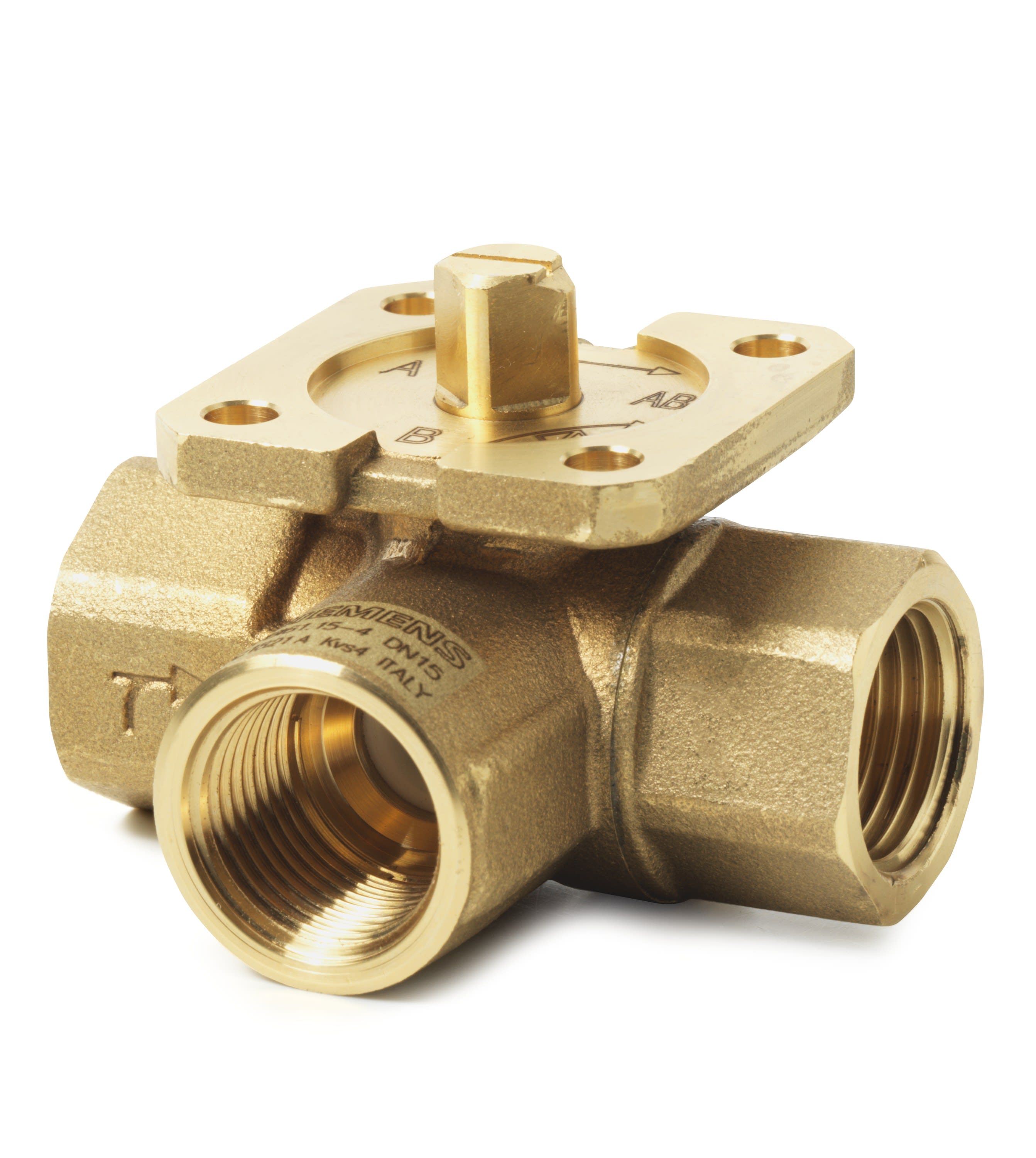 Siemens IBT - Vanne boiss. sphér. PN40 3V DN15 kvs 4