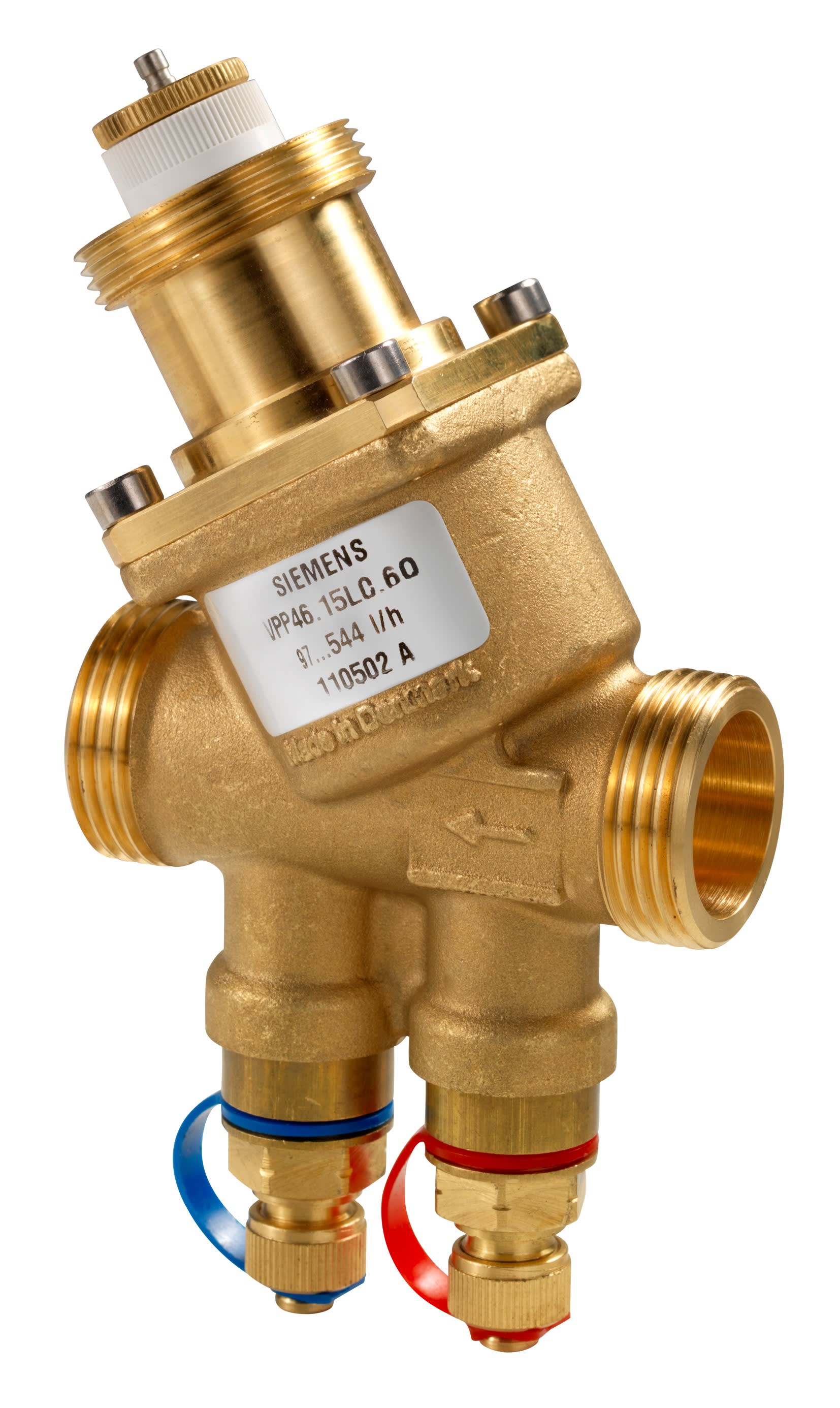 Siemens IBT - Petite vanne combi. équi.+mes. PN25 DN20
