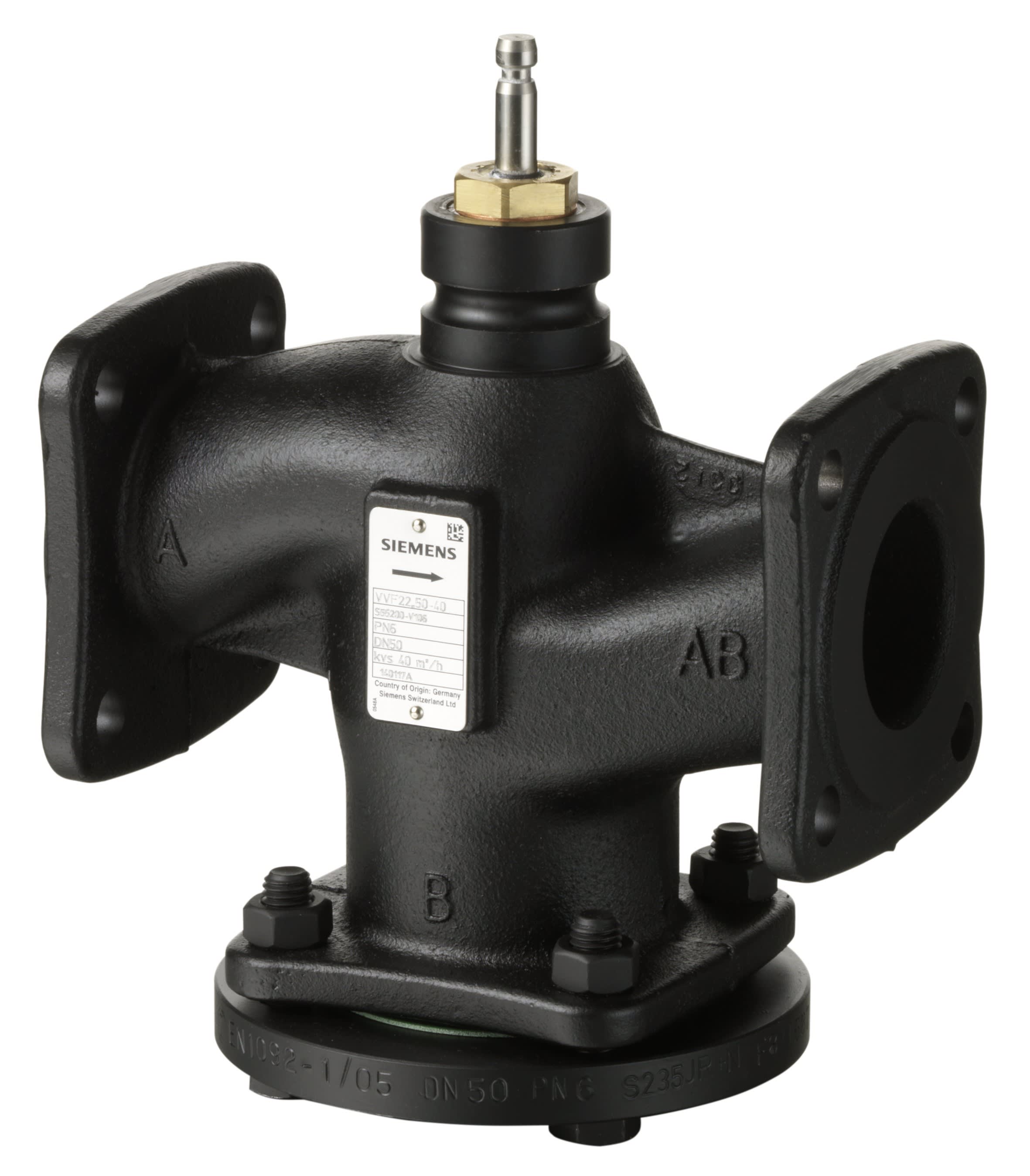 Siemens IBT - Vanne siège brides PN6 2V DN65 kvs 63