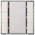 Siemens IBT - Bouton poussoir + led + scene + t° x3 blanc