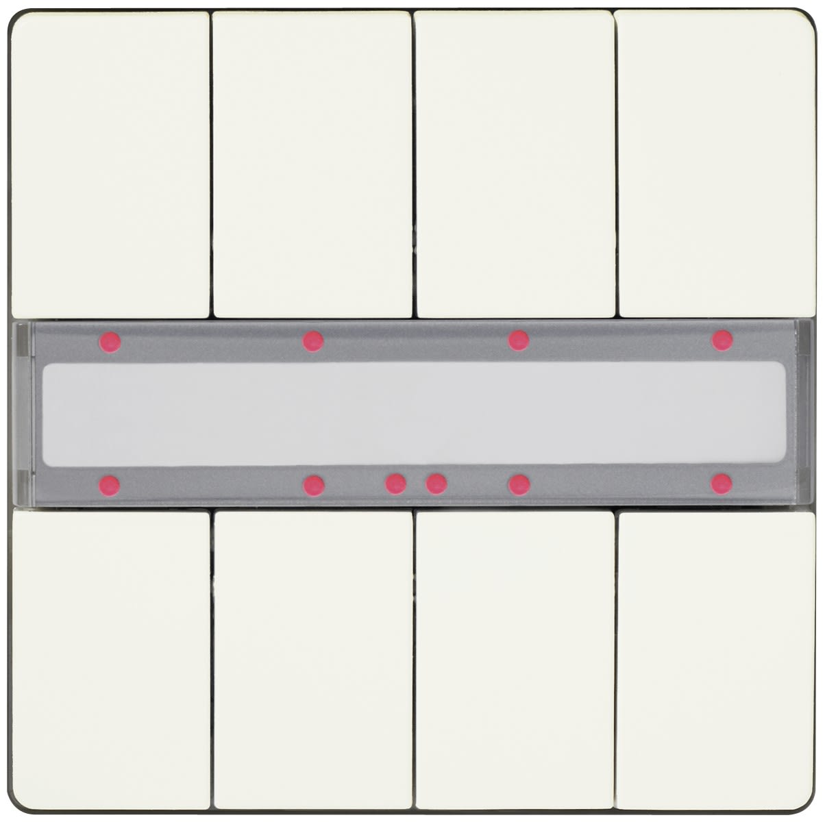 Siemens IBT - Bouton poussoir + led + scene + t° x4 blanc