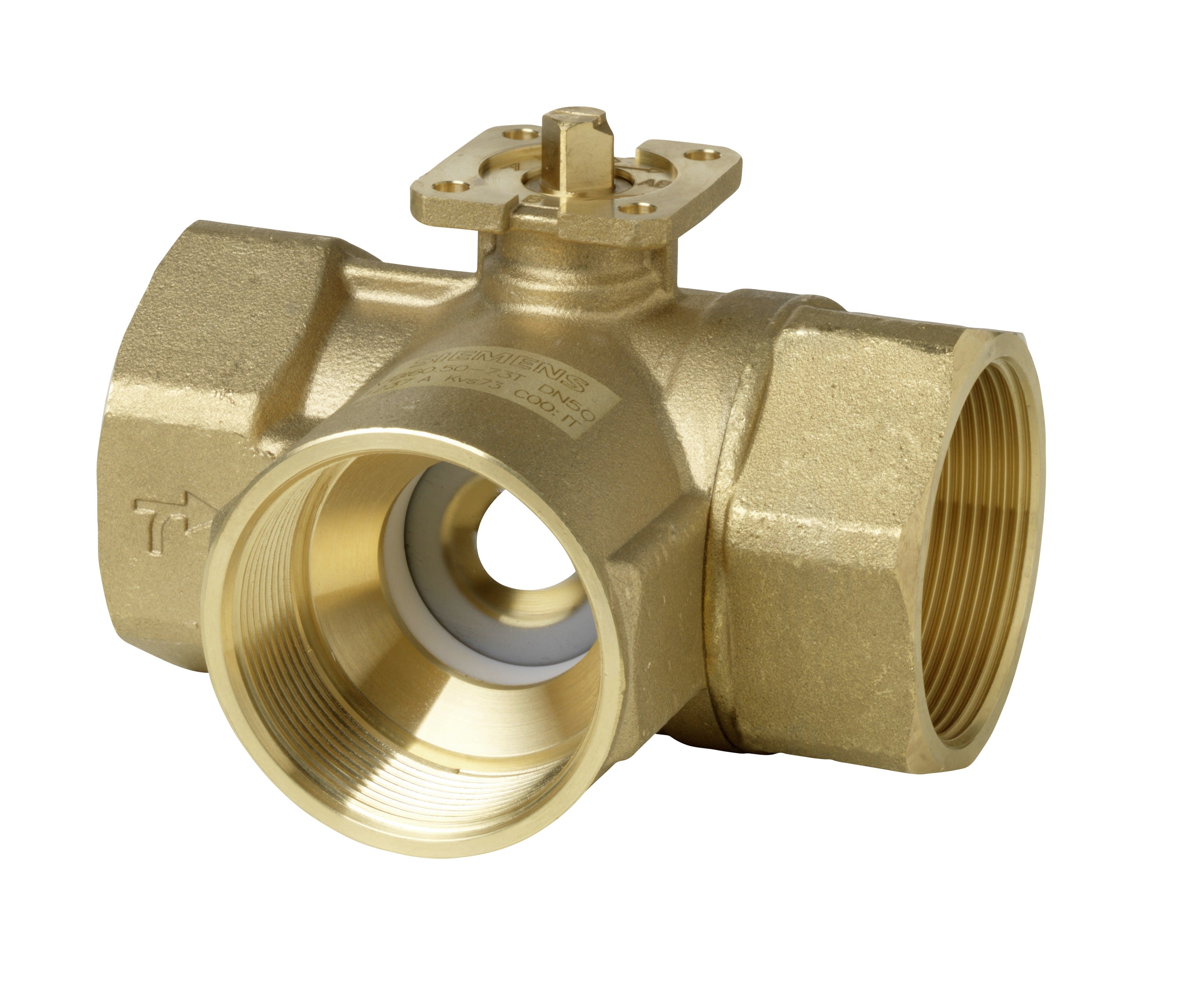 Siemens IBT - Vanne boiss. sphér. PN40 3V DN50 ChgO. T