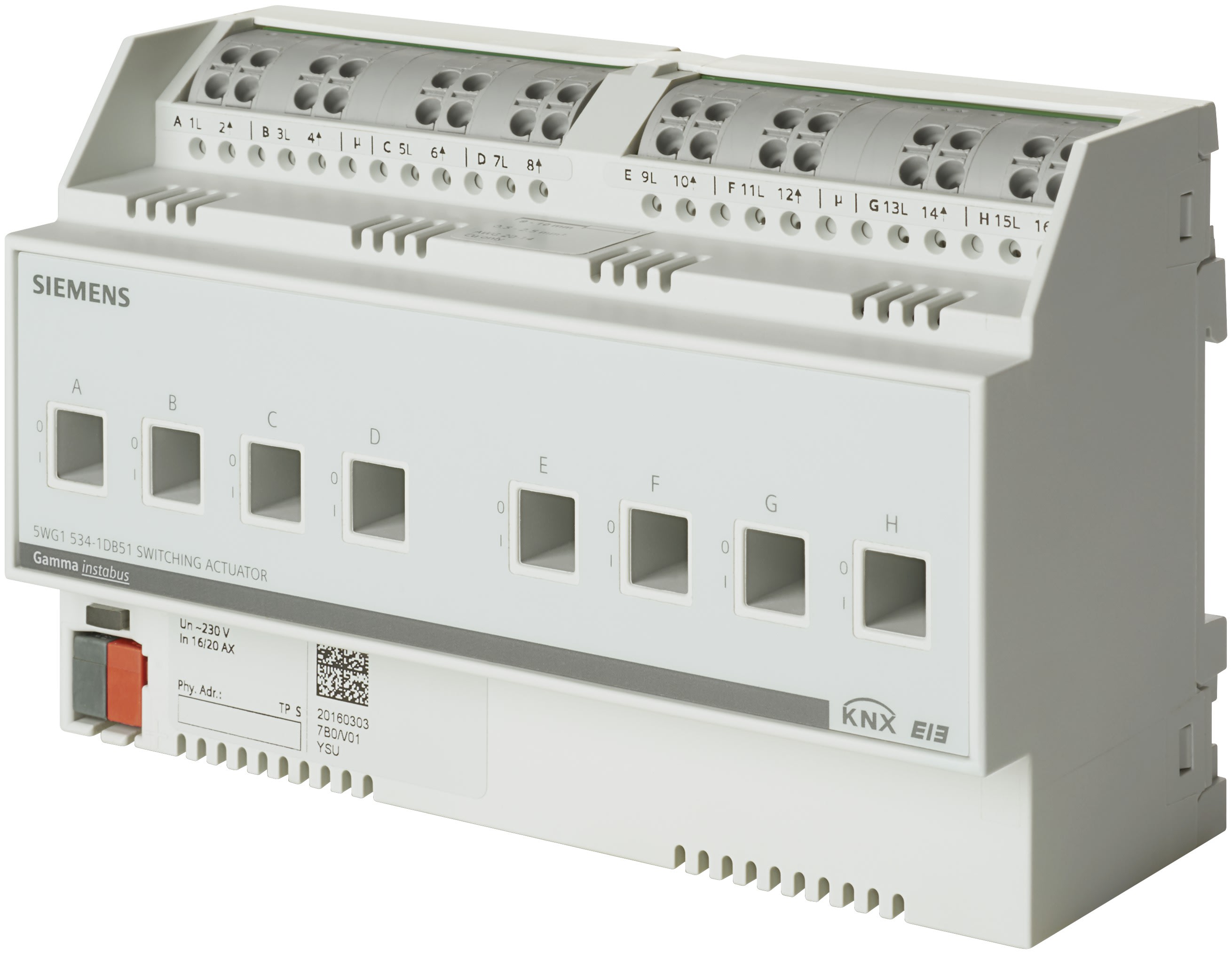 Siemens IBT - Actionneur de commutation 8 x 10ax charge c