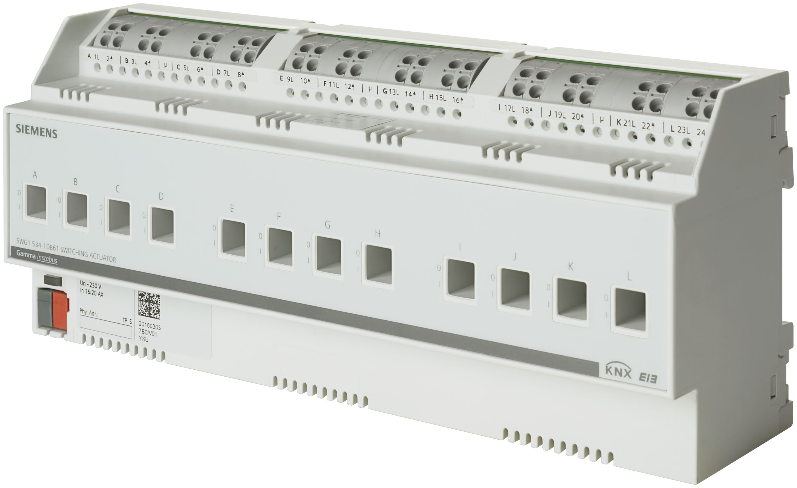 Siemens IBT - Actionneur de commutation 12 x 10ax charge c