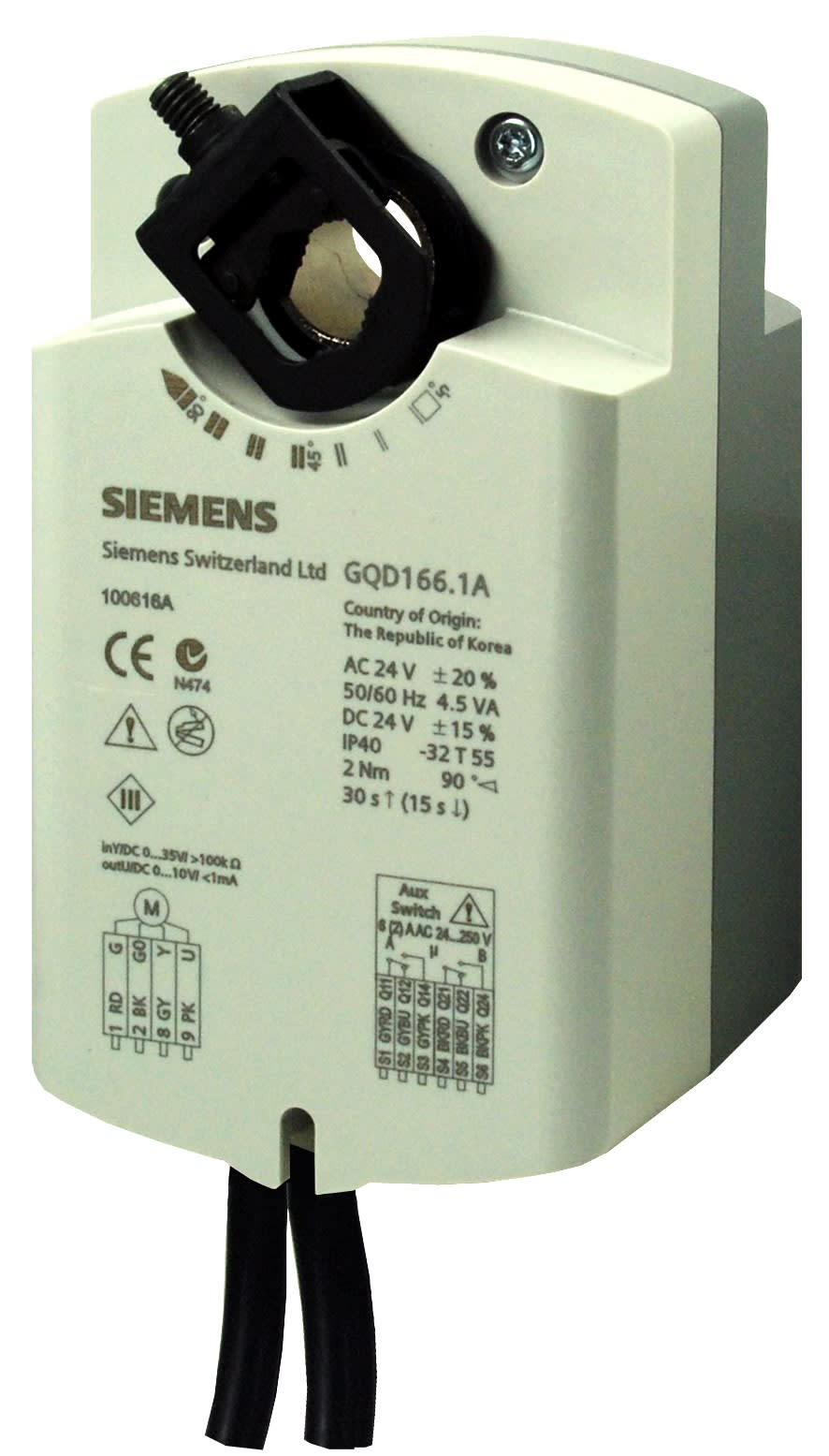 Siemens IBT - ServoM 2Nm 2pts 24V~ RaZ Volet rota.