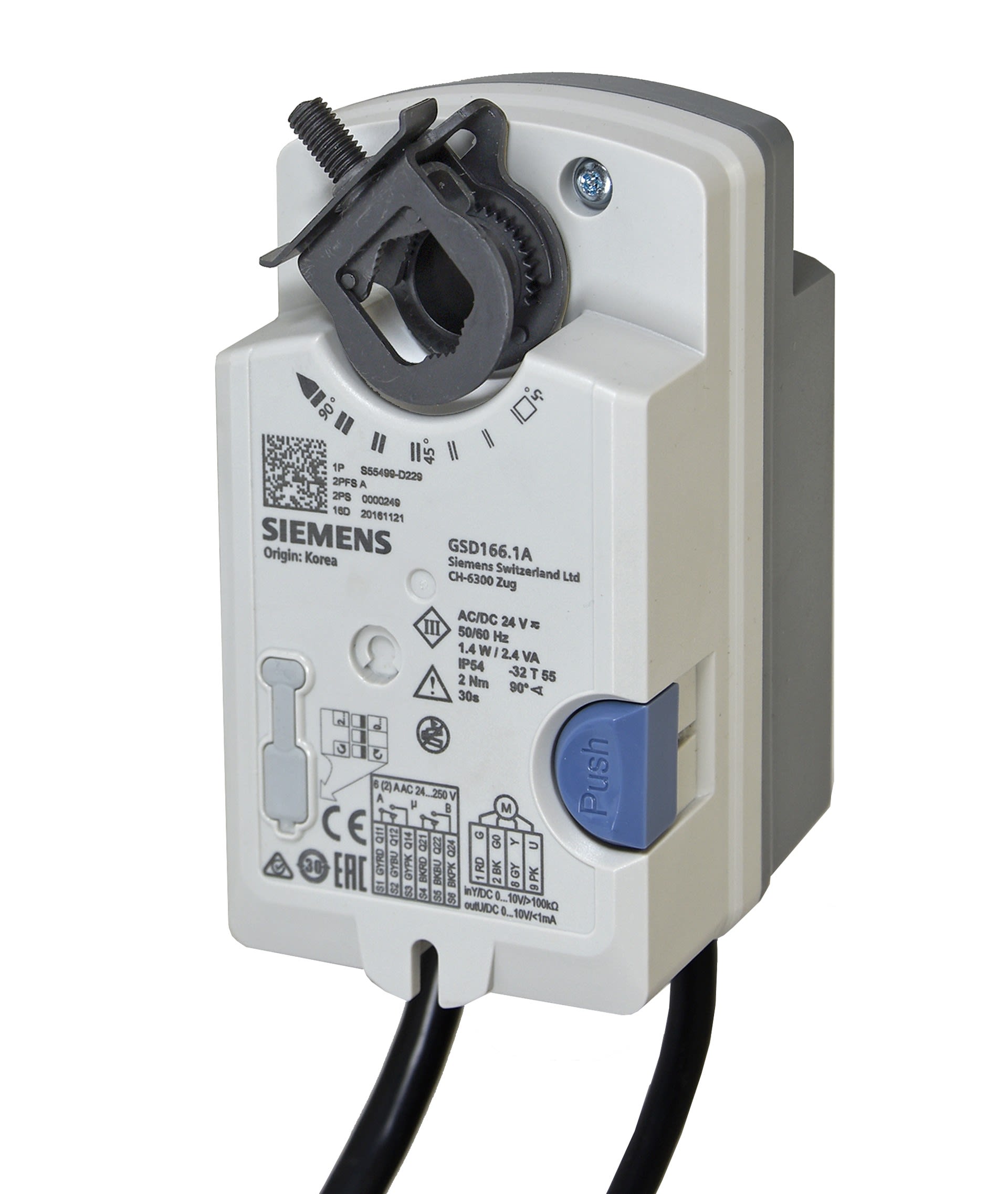Siemens IBT - ServoM 2Nm 0 2..10V- 24V Volet rota.