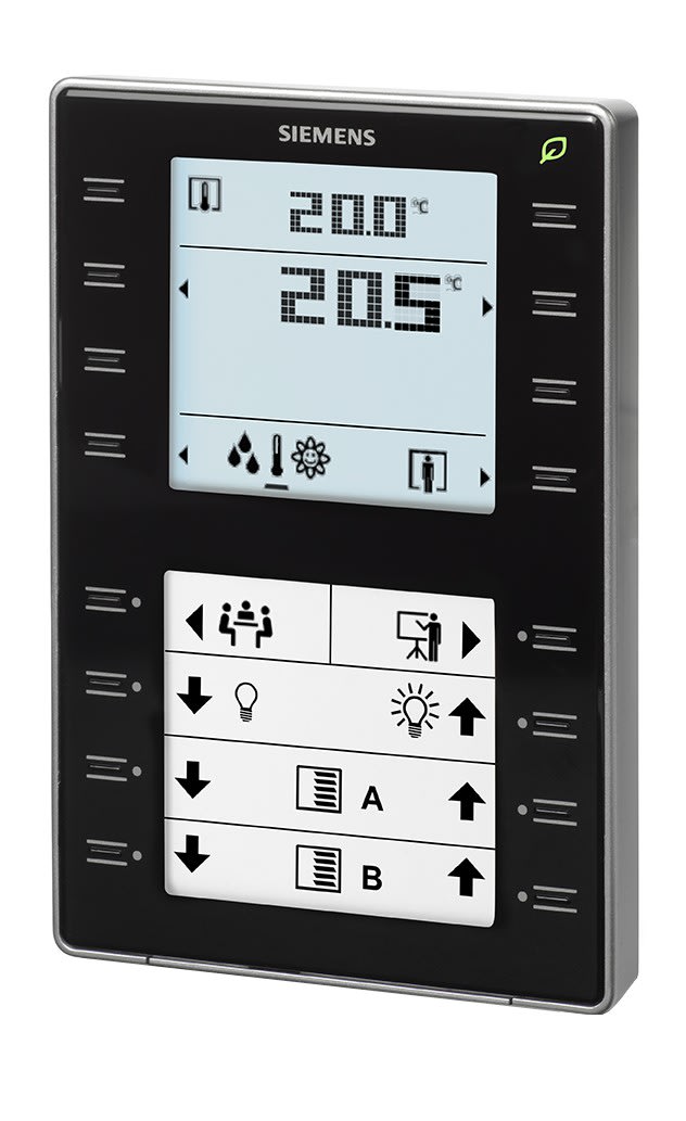 Siemens IBT - Appareil d'amb. KNX Temp. boutons LCD noir