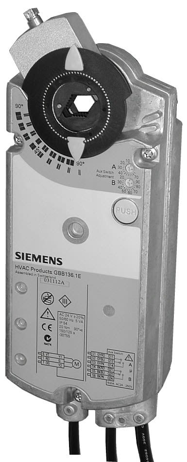 Siemens IBT - ServoM 25Nm 3pts 230V~ Volet rota.