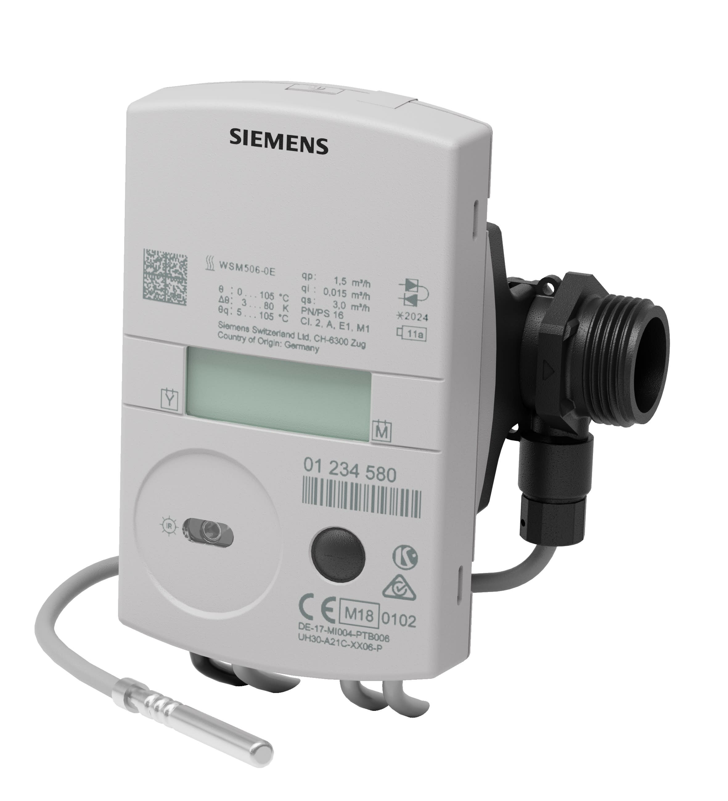 Siemens IBT - Compteur Ultrason Therm. Chaud 2.5m3 h bat. M-busR