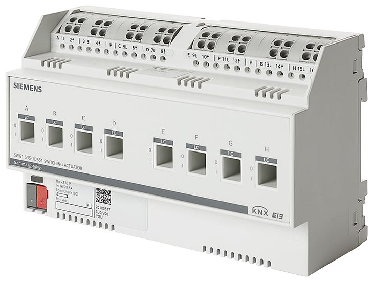 Siemens IBT - Actionneur commut. 8x16ax load check