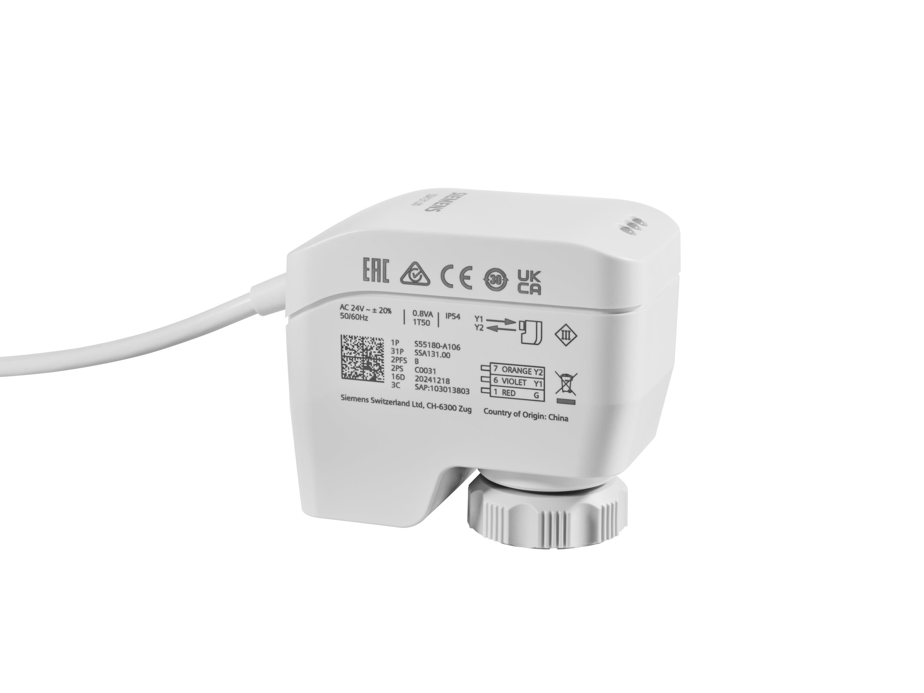 Siemens IBT - Servom 100n 1,2 6,5mm 3pts 24v~ 175s
