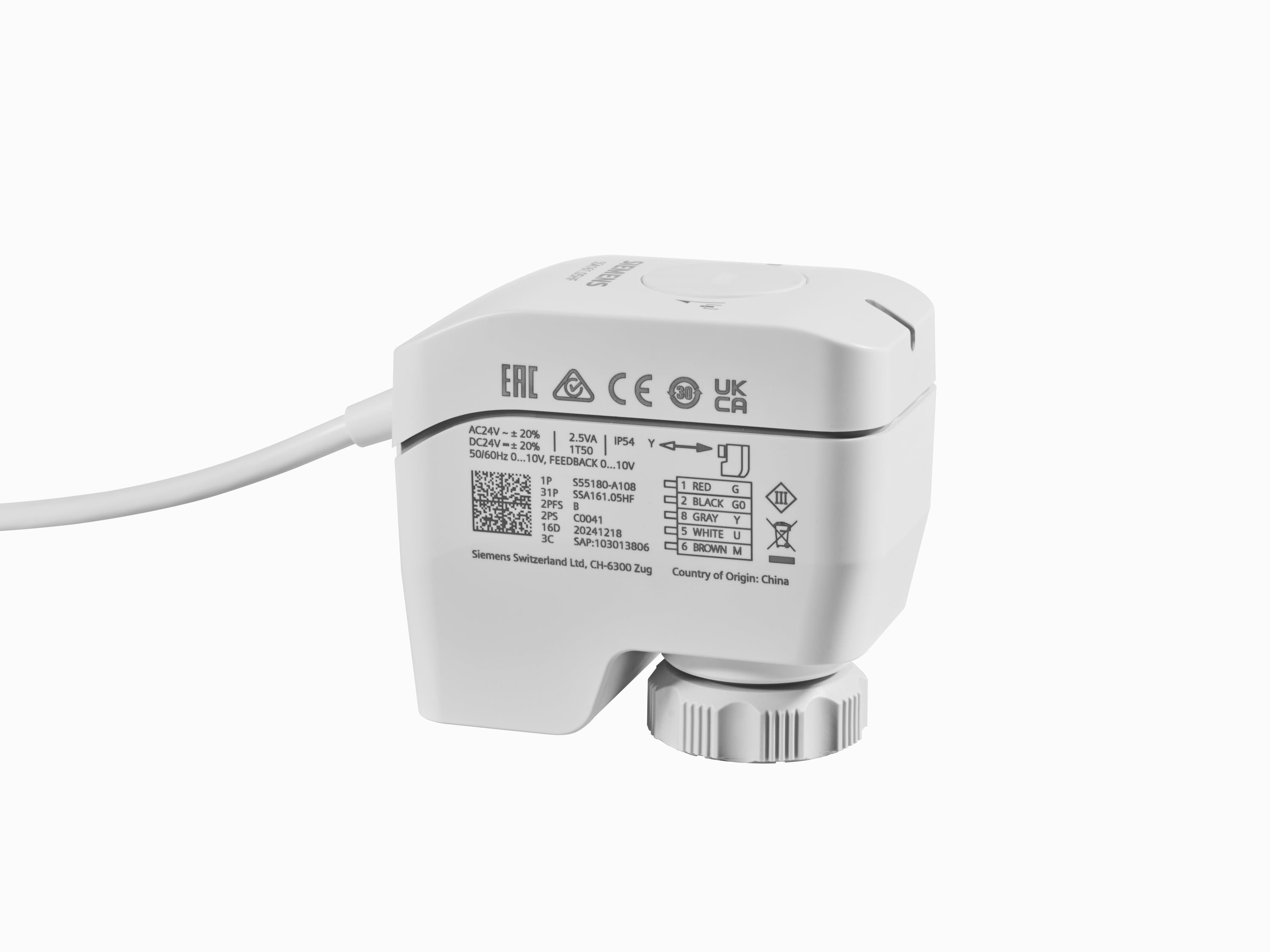 Siemens IBT - ServoM 100N 1,2 6,5mm 0..10v 24v lin.