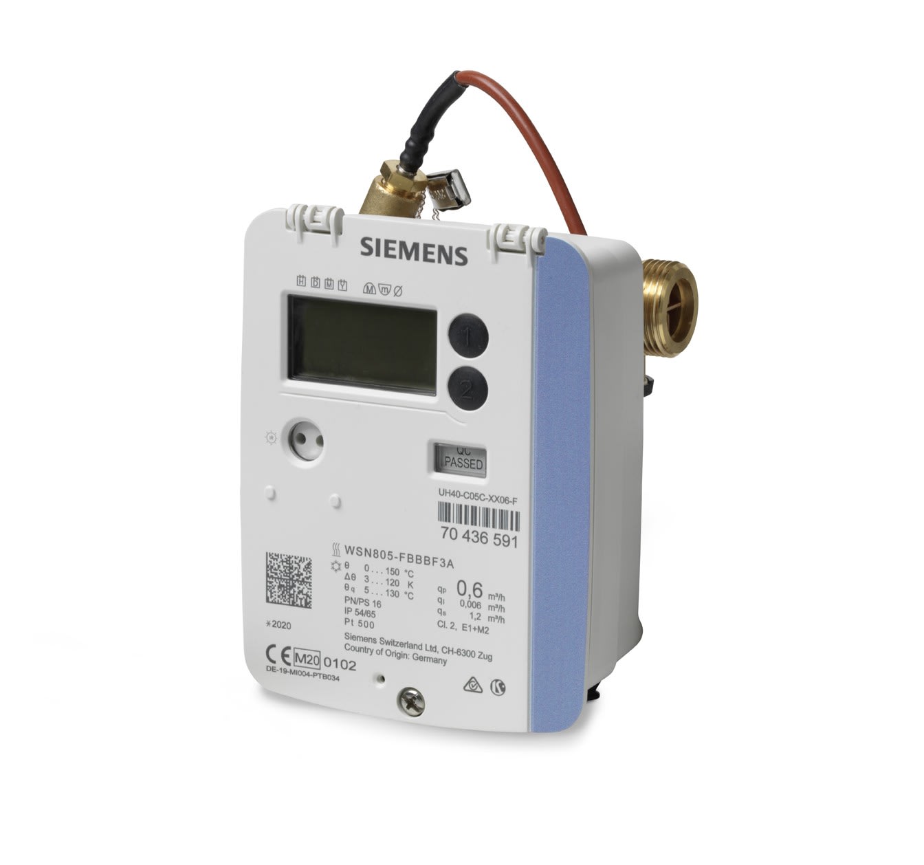 Siemens IBT - Compteur Ultrason Therm. Chaud 2.5m3 h bat. M-bus