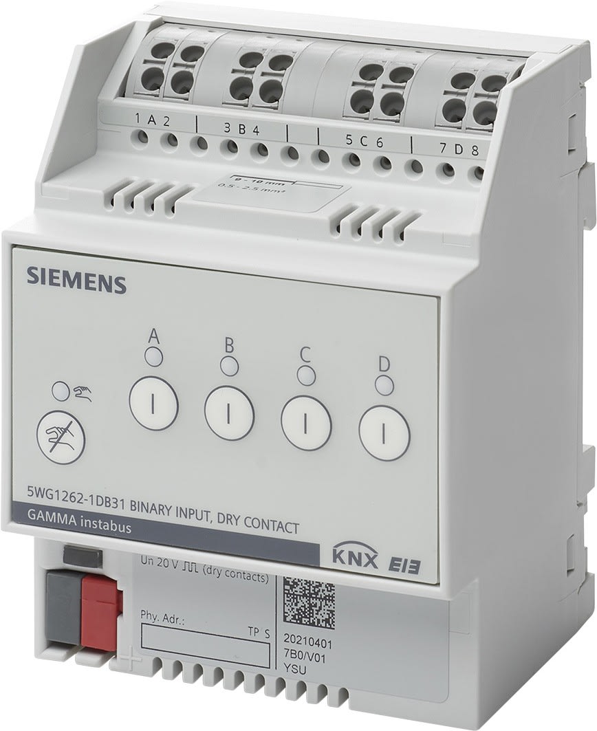 Siemens IBT - Appareil entree binaire, 4 x libre de potentiel