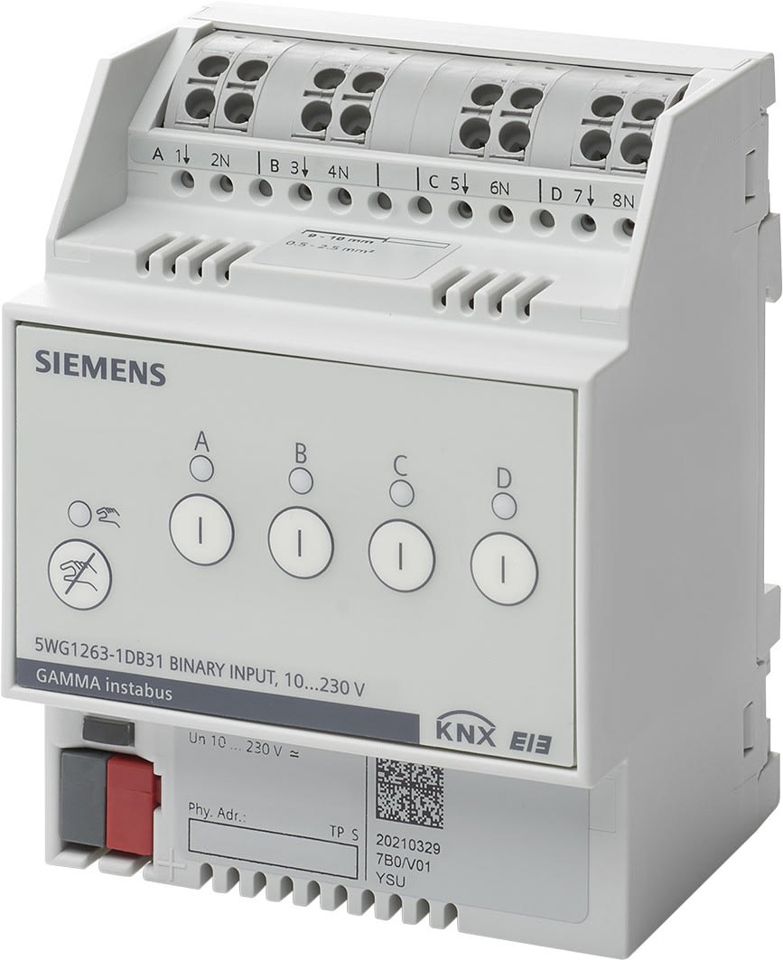 Siemens IBT - Appareil entree binaire, 4 x 10?230 VAC DC