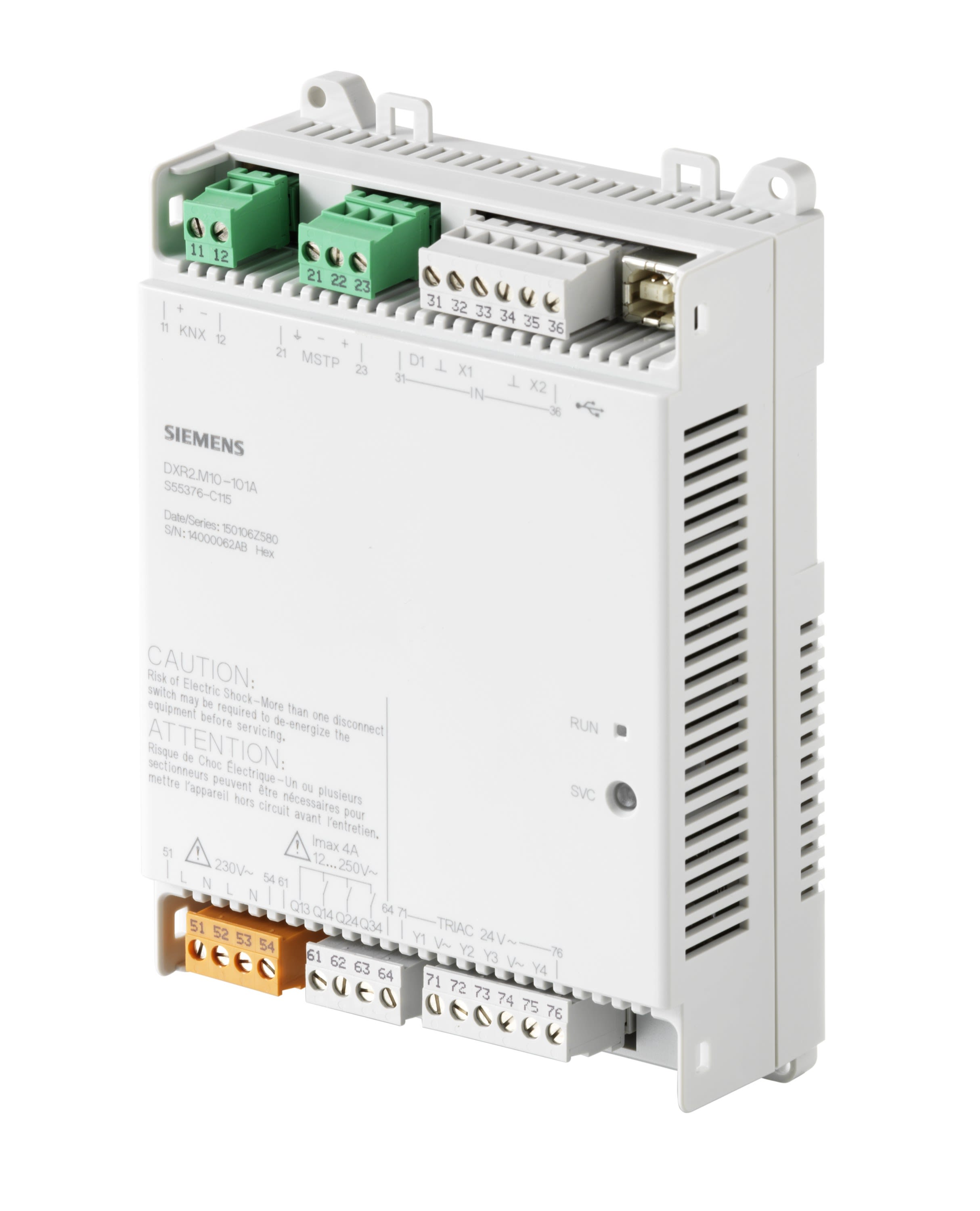 Siemens IBT - Régulateur CVC, 230VAC, BACnet MSTP