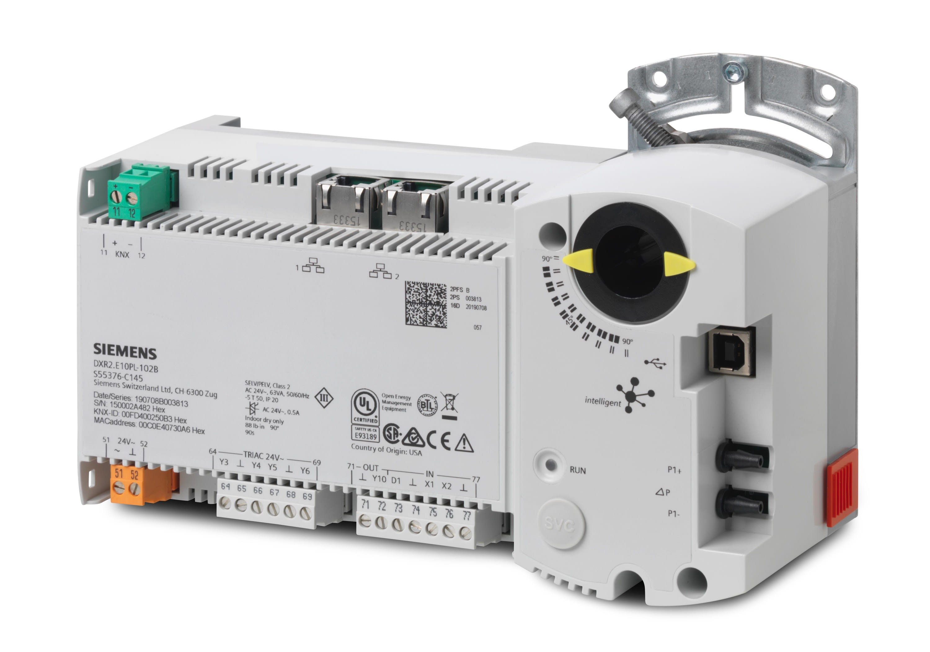 Siemens IBT - Actionneur multimétiers VAV, 24VAC, BACnet IP