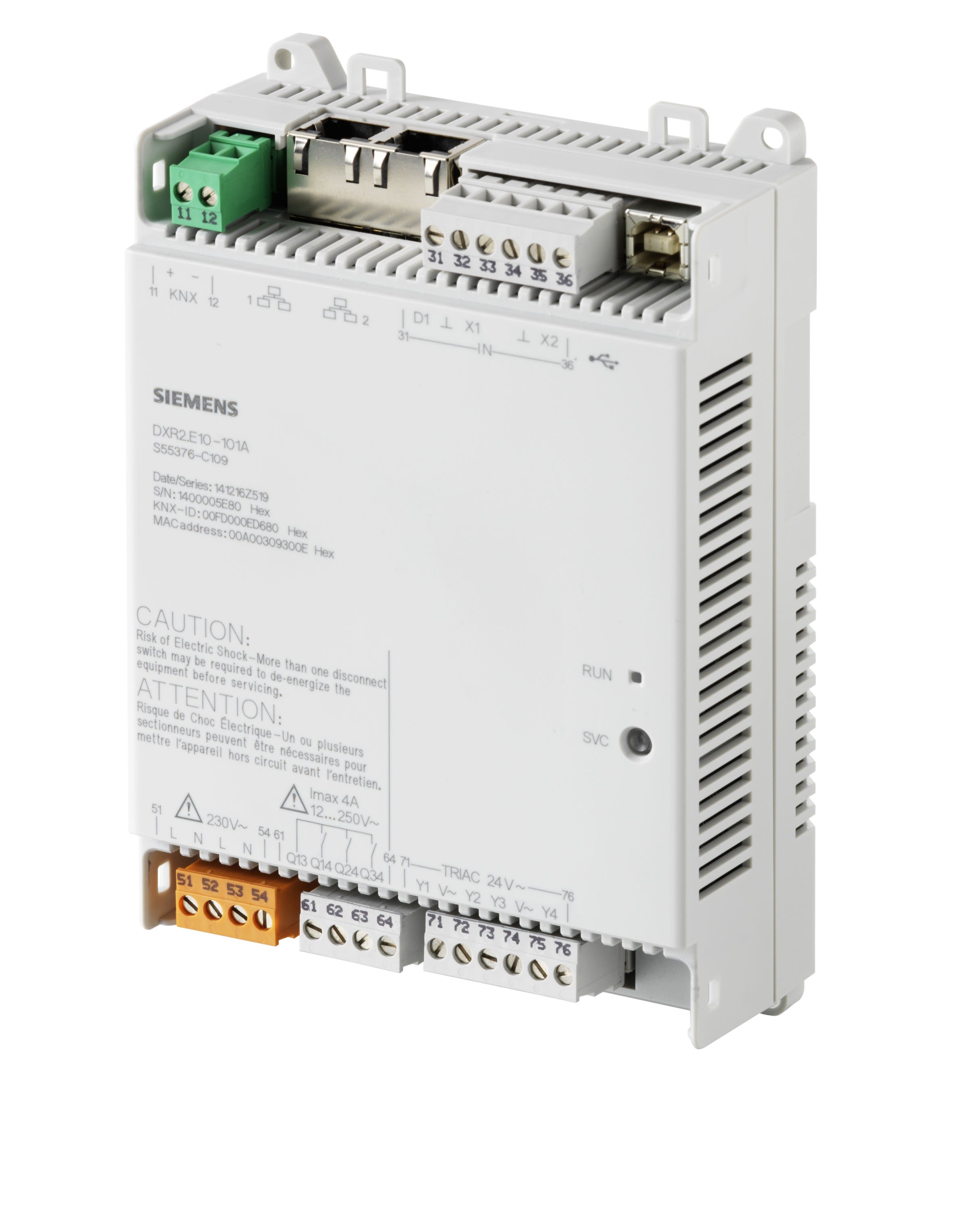 Siemens IBT - Régulateur multimétiers, 230VAC, BACnet IP, par 18