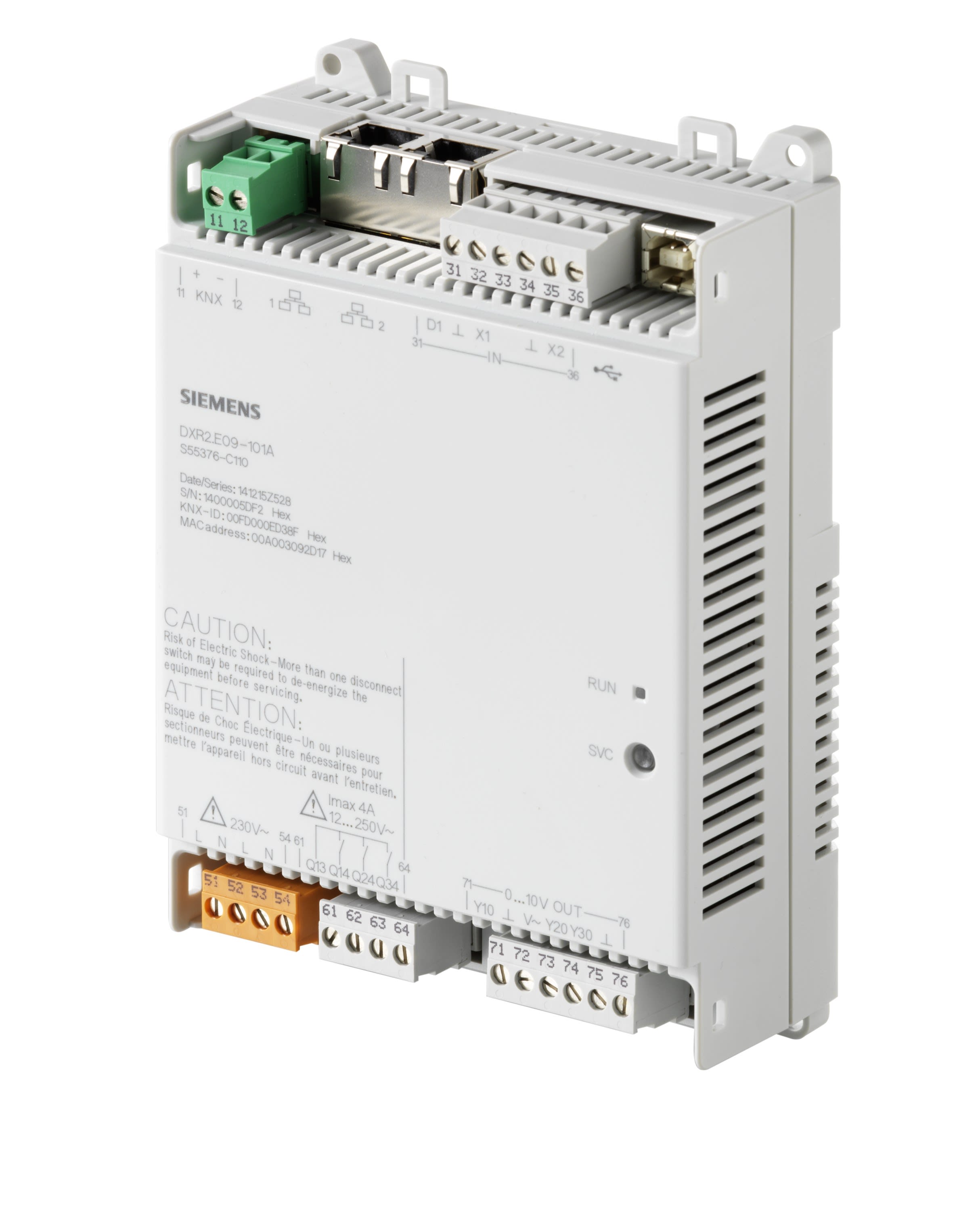 Siemens IBT - Régulateur multimétiers, 230VAC, BACnet IP, par 18