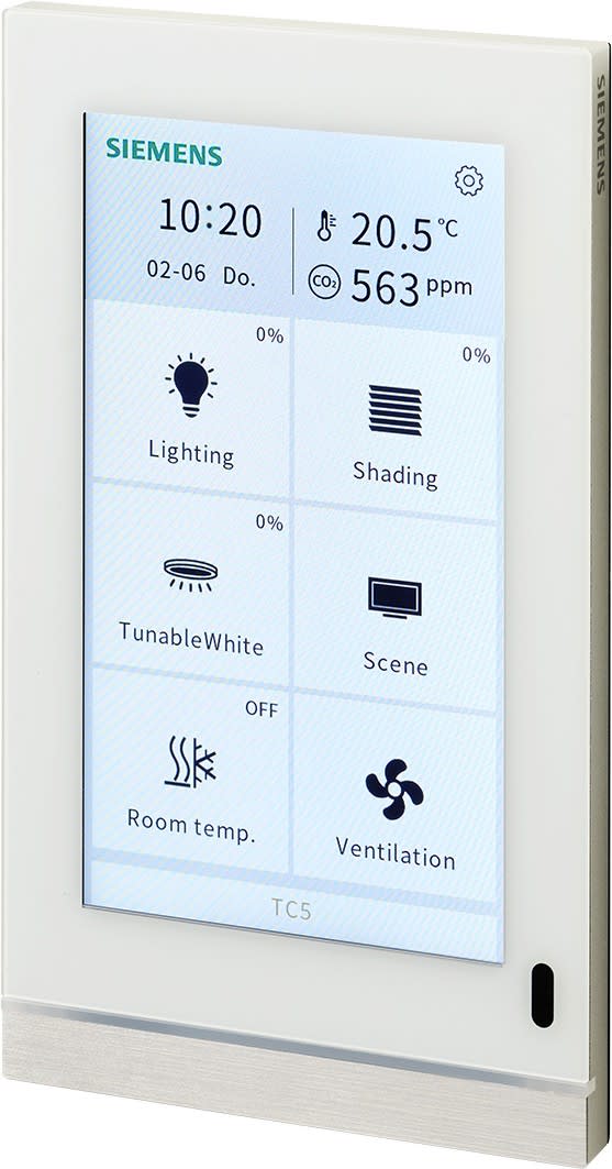 Siemens IBT - Ecran tactile KNX TC5, 5 pouces, blanc