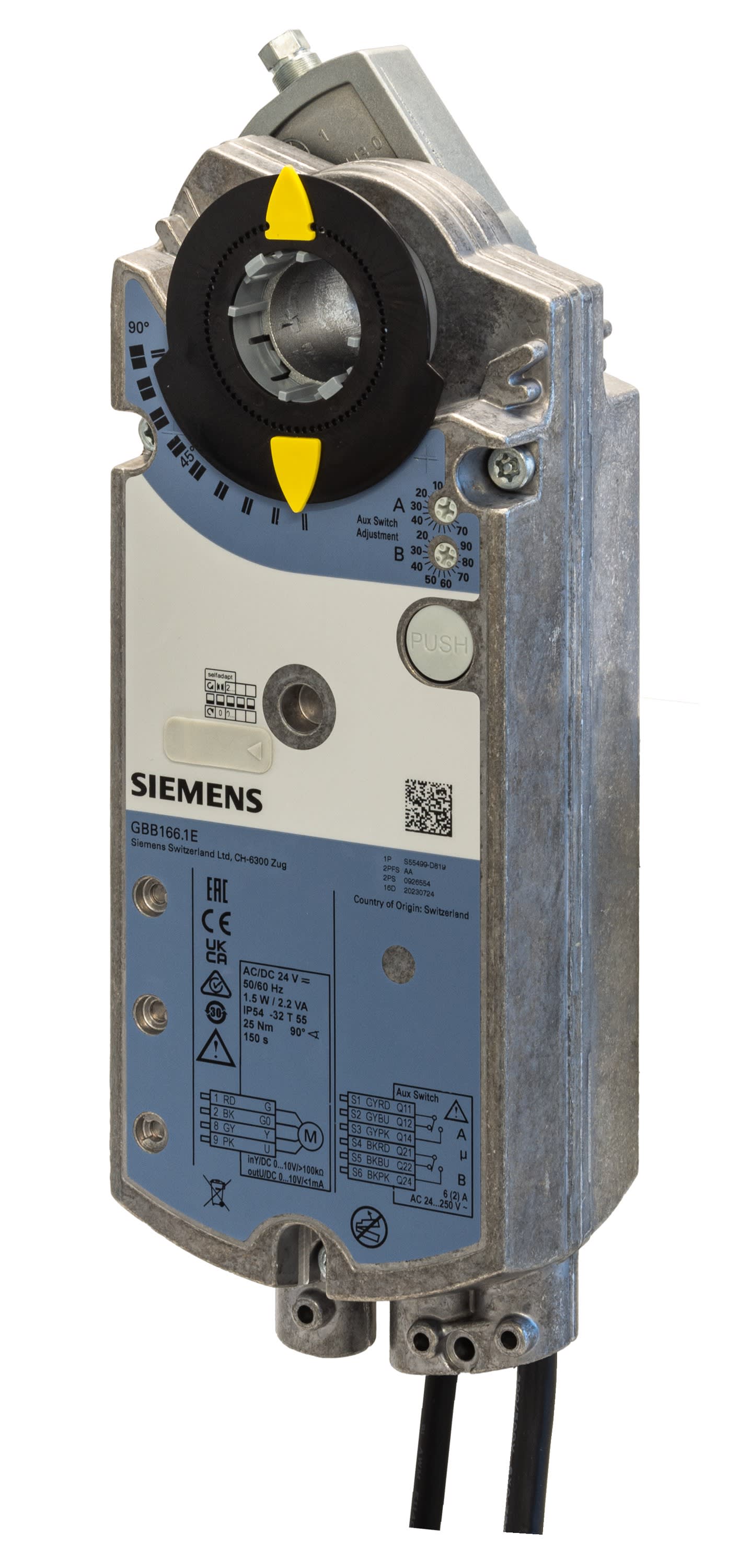 Siemens IBT - ServoM 25Nm 0 2..10V- 24V Volet rota.