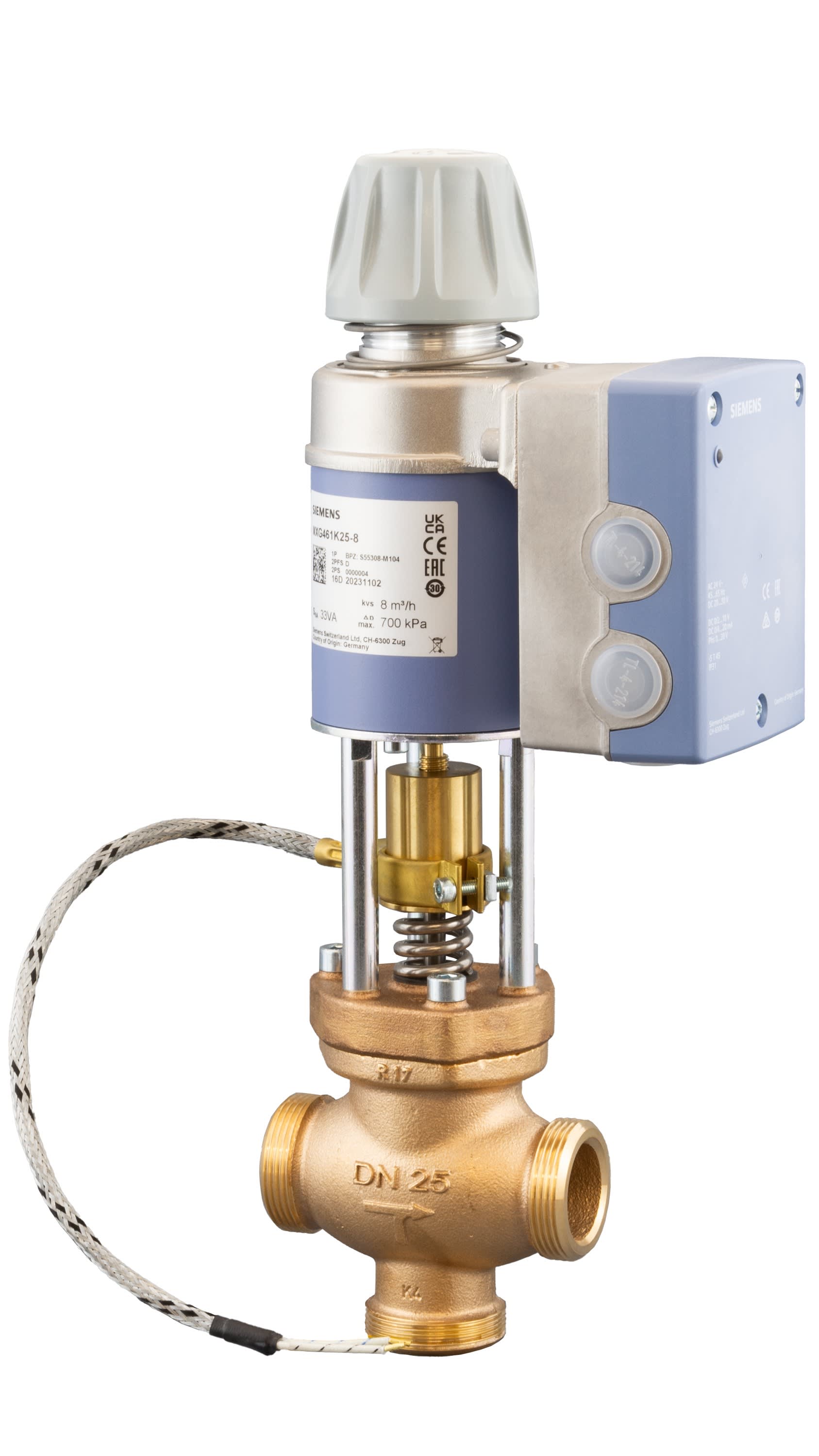 Siemens IBT - Vanne magnét. filet. DN50 kvs 30 bTemp