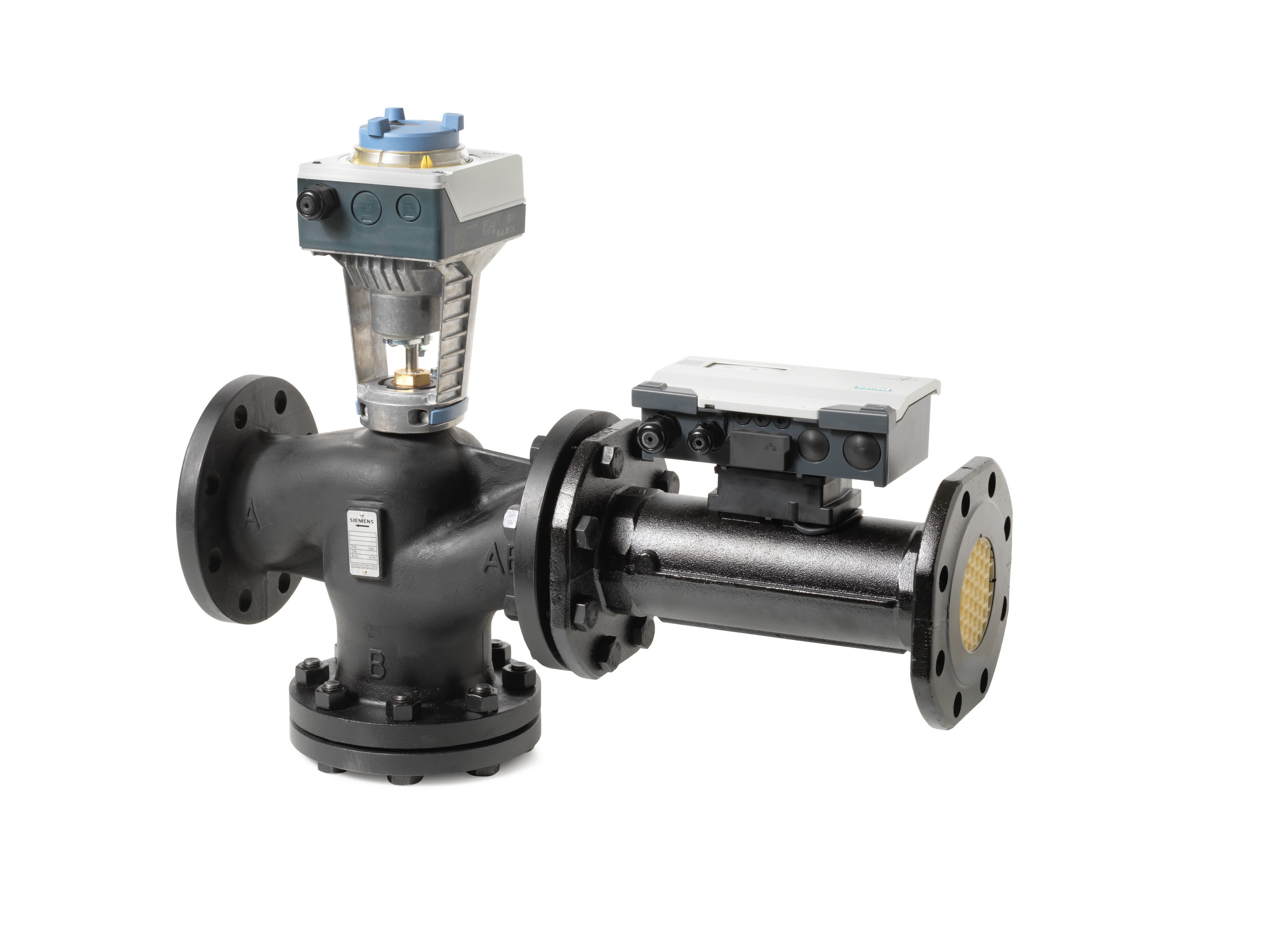 Siemens IBT - Intelligent Valve DN100 as a sensor controlled pressure independent control v...