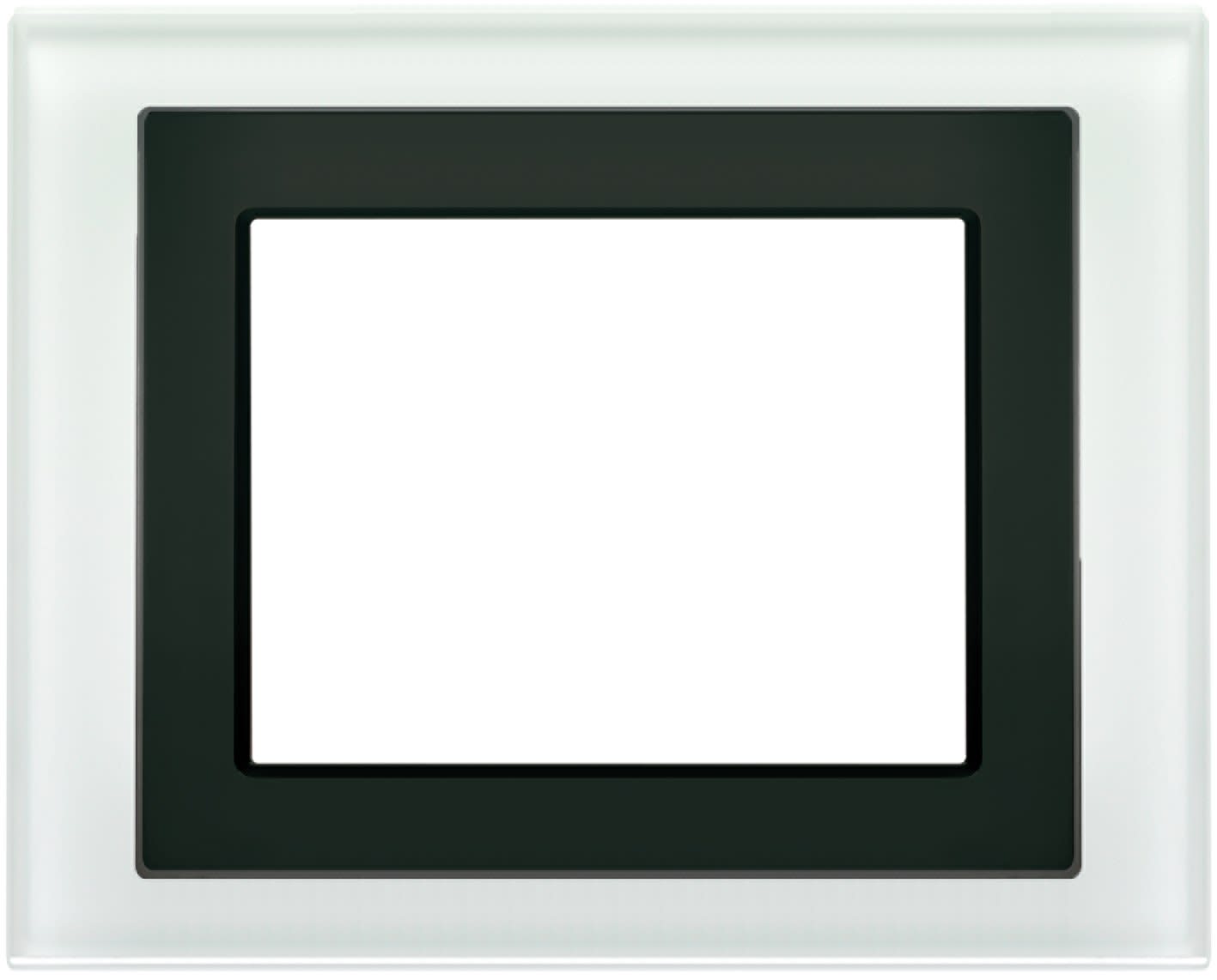 Siemens IBT - Cadre design pour ecran tactile verre blanc