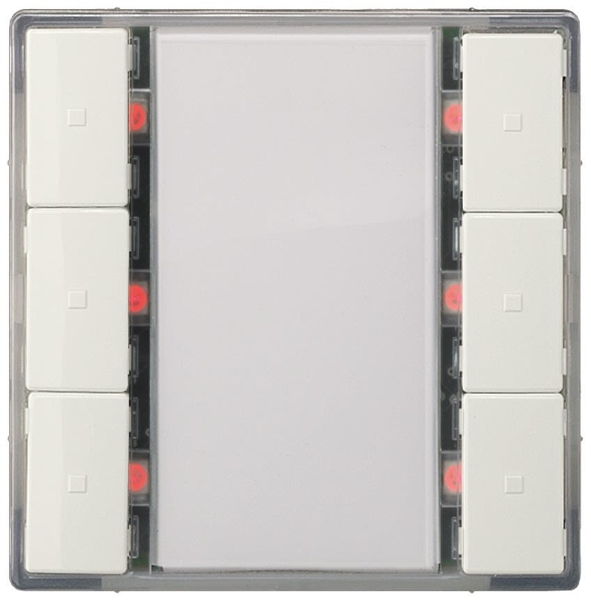 Siemens IBT - Bouton poussoir + led + scene + t° x3 blanc