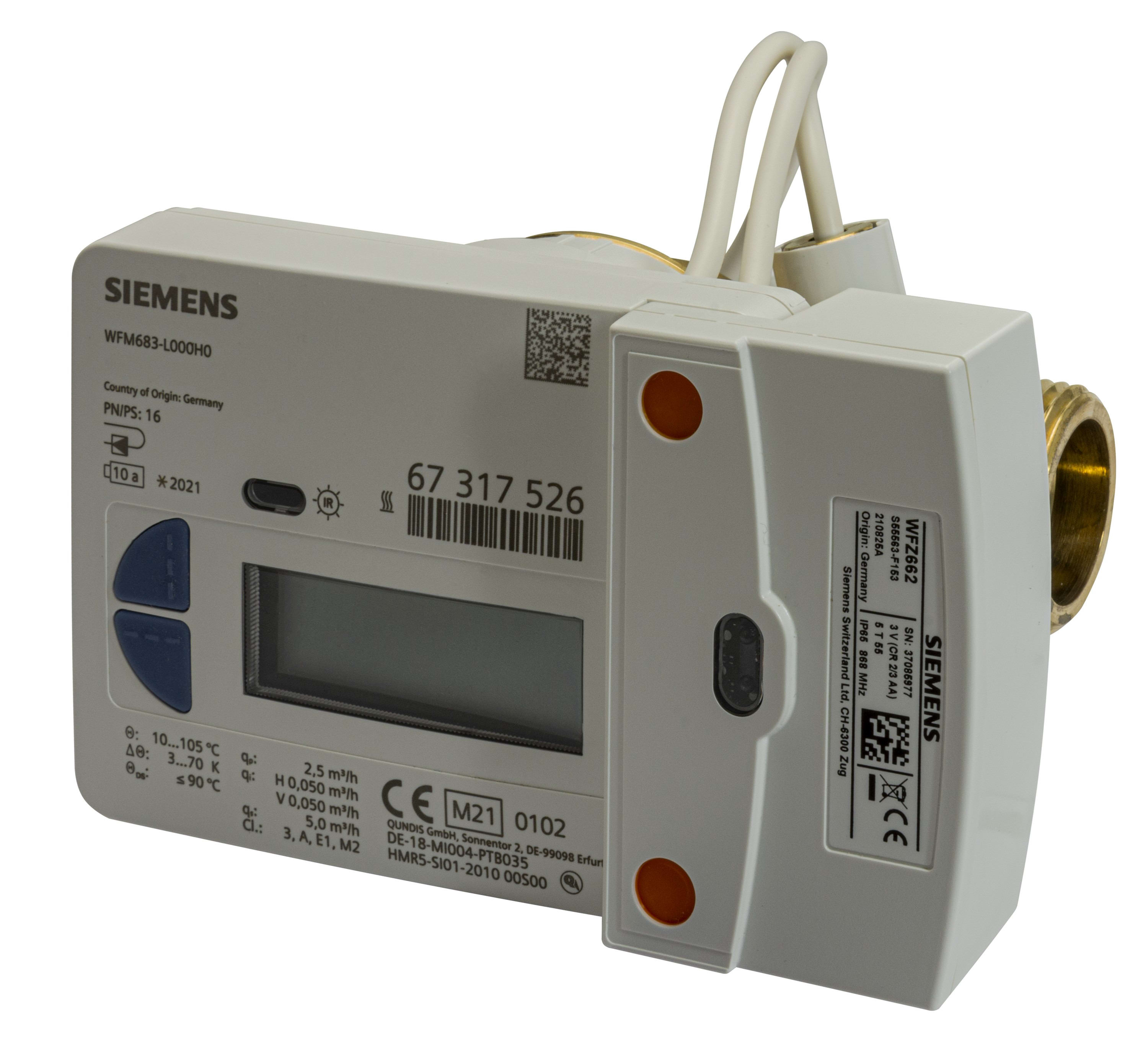 Siemens IBT - Compteur Ener. Méca Ch. 2.5m3 h M-bus RF