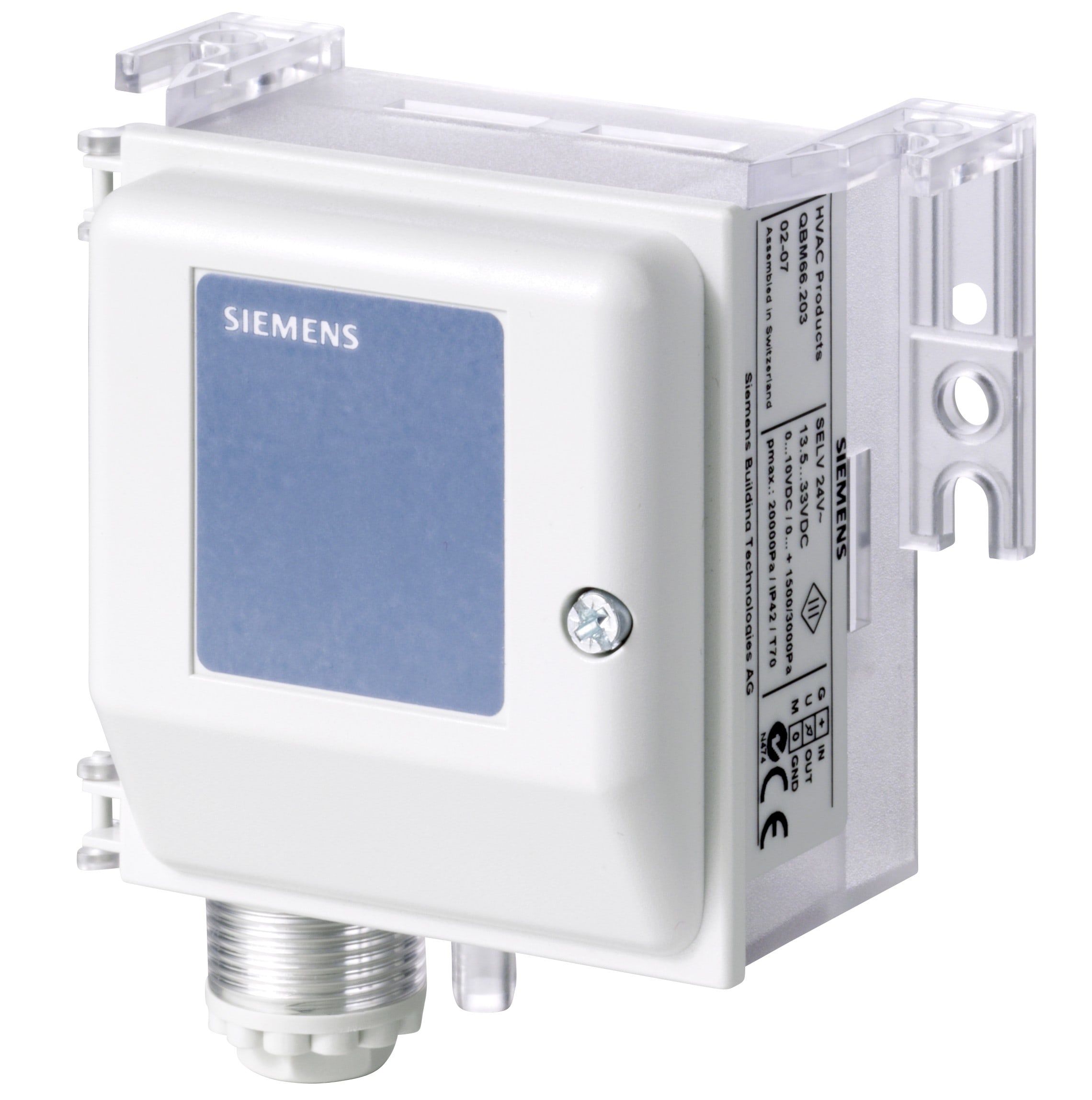 Siemens IBT - Sonde pression différentielle, 0?1000 Pa, 0?1500 Pa, 0?3000 Pa, 4-20mA