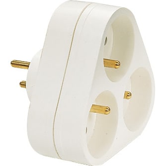 L'Ebenoid - Triplite façade 16A 2P+T blanc EAN