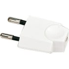 L'Ebenoid - Fiche mâle 6A 2P blanc