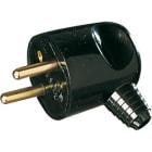 L'Ebenoid - Fiche mâle 16A 2P+T sortie latérale noir EAN