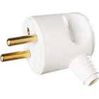 L'Ebenoid - Fiche mâle 16A 2P+T sortie latérale blanc EAN