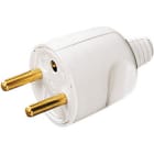 L'Ebenoid - Fiche mâle 16A 2P+T portefeuille blanc