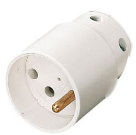 L'Ebenoid - Fiche femelle 16A 2P+T blanc