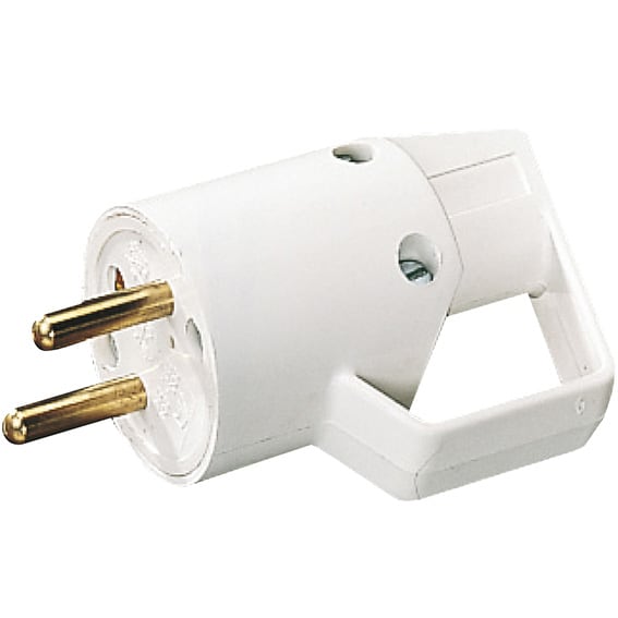 L'Ebenoid - Fiche mâle 16A 2P+T anneau blanc