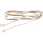 L'Ebenoid - Cordon téléphone 5m RJ11/RJ45 ivoire