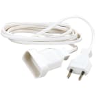 L'Ebenoid - Prolongateur 6A 2x0,75-blanc-5m