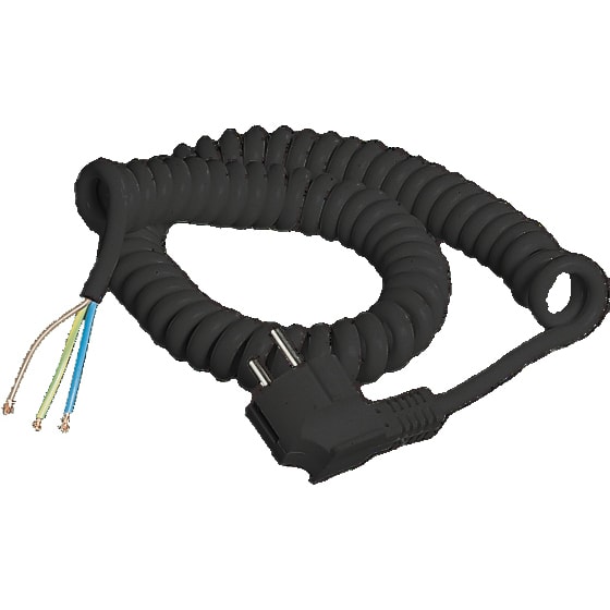 L'Ebenoid - Cordon extensible 16A 2P+T 3G1-noir-3m
