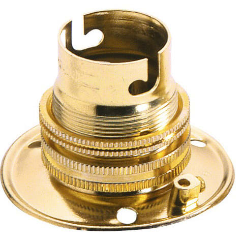 L'Ebenoid - Douille embase laiton B22 DB EAN