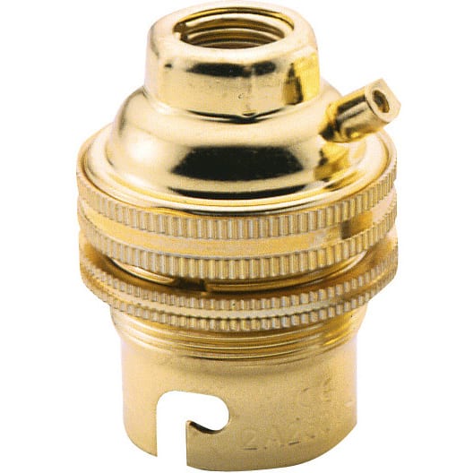 L'Ebenoid - Douille acier laitonné B22 DB M10 EAN