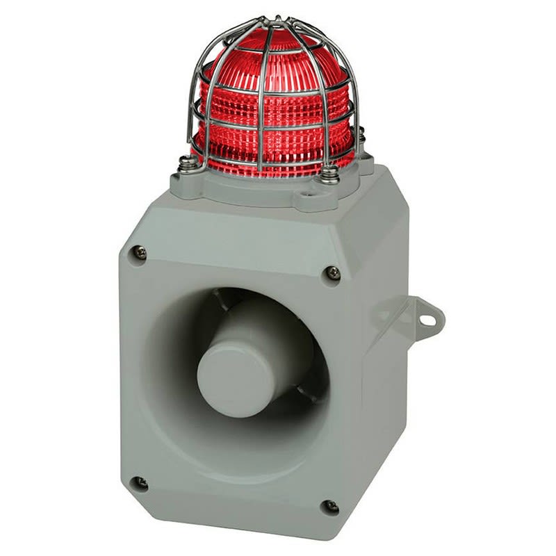Aet - Combiné Aluminium vocal flash 110dB 5J 12Vcc Rouge IP66