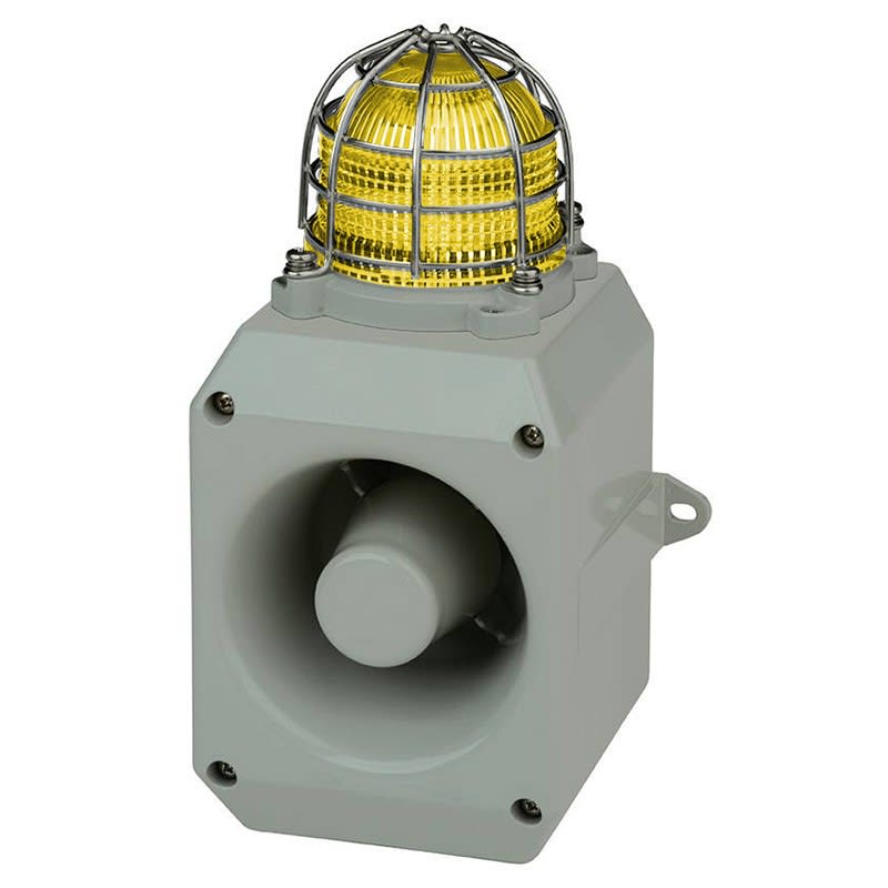 Aet - Combiné Aluminium vocal flash 110dB 5J 12Vcc Jaune IP66
