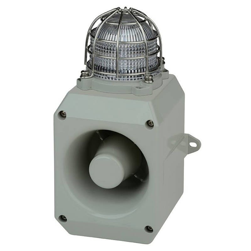 Aet - Combiné Aluminium vocal flash 110dB 5J 24Vcc Transparent IP66
