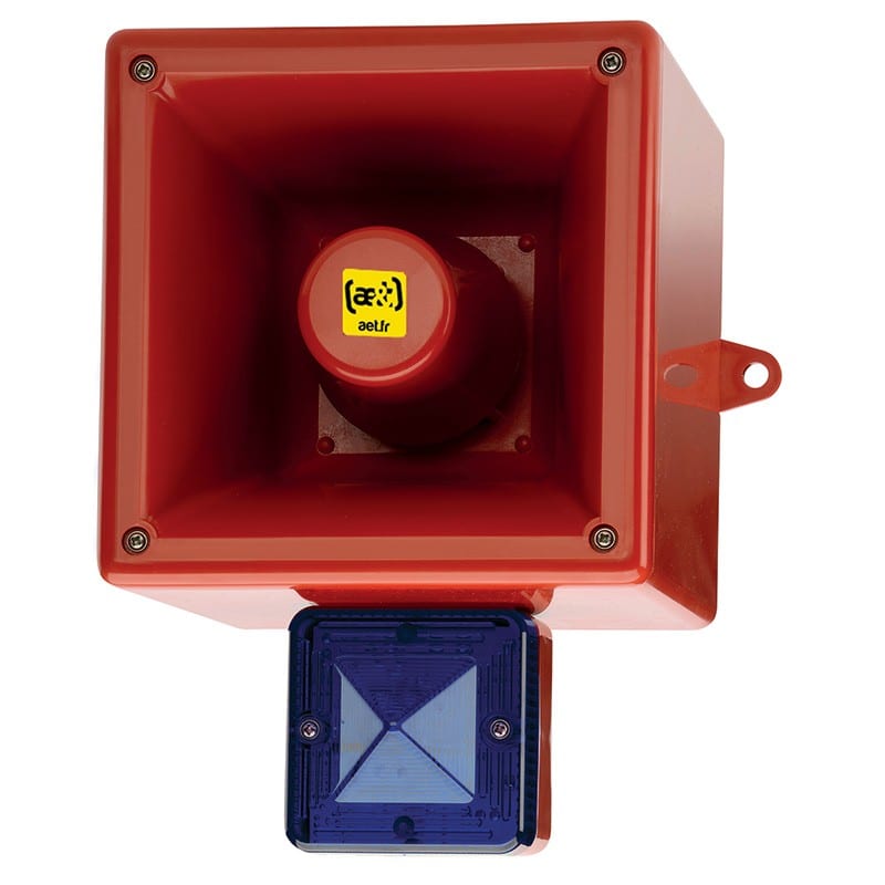 Aet - Diffuseur vocal flash 126dB 5J 24Vcc Bleu IP66