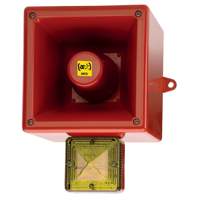 Aet - Diffuseur vocal flash 126dB 5J 24Vcc Jaune IP66