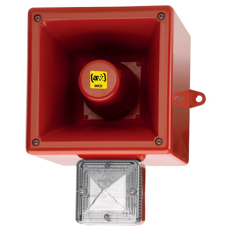 Aet - Diffuseur vocal flash 126dB 5J 230Vca Transparent IP66